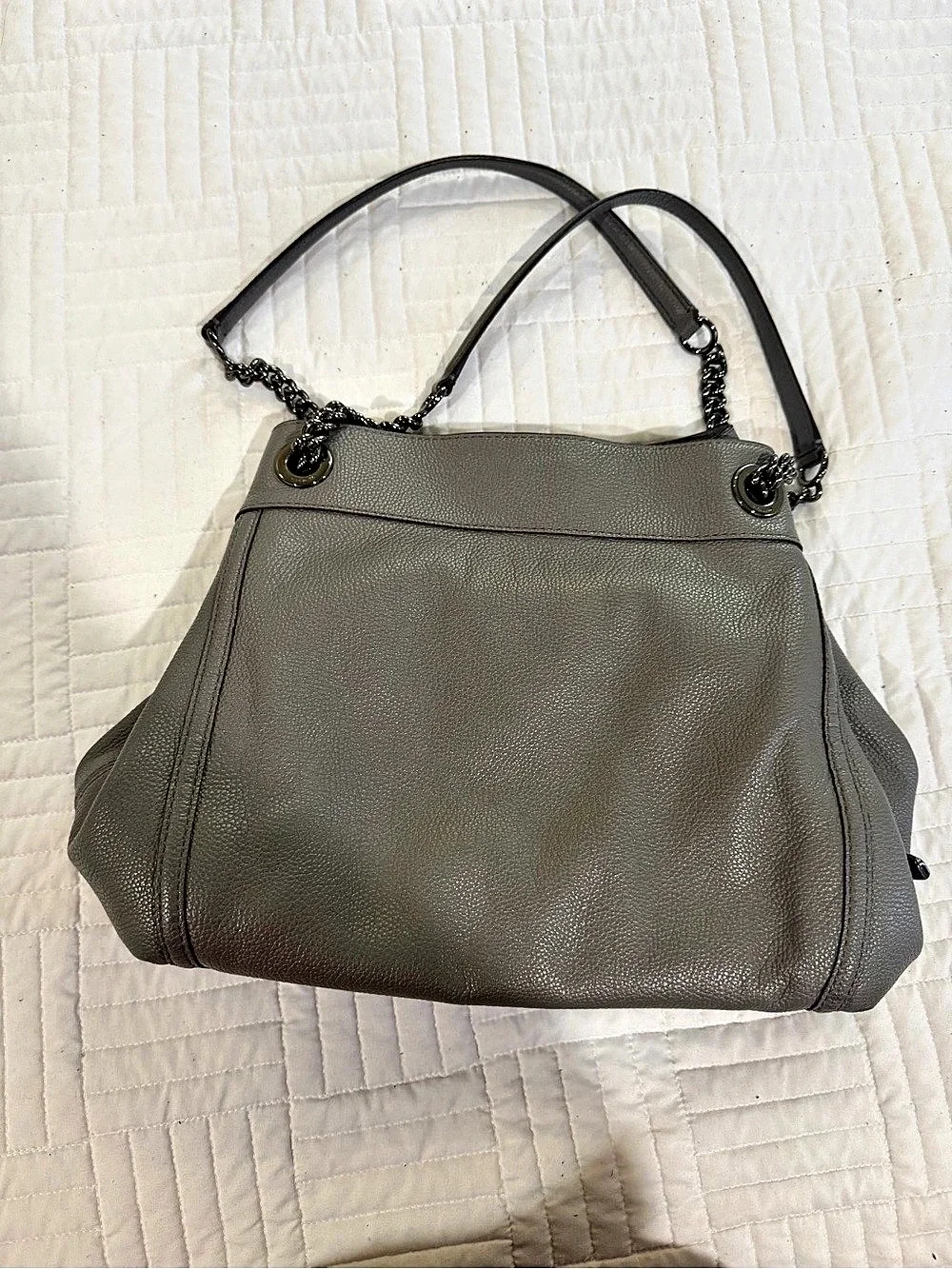 Coach Edie 31 Shoulder Bag Gray